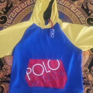 Polo by Ralph Lauren Blue and Yellow Hoodie